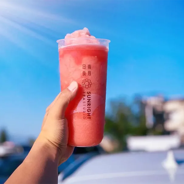 High Quality Disposable Printing Frosted U Shape PP Injection Cup with Lid