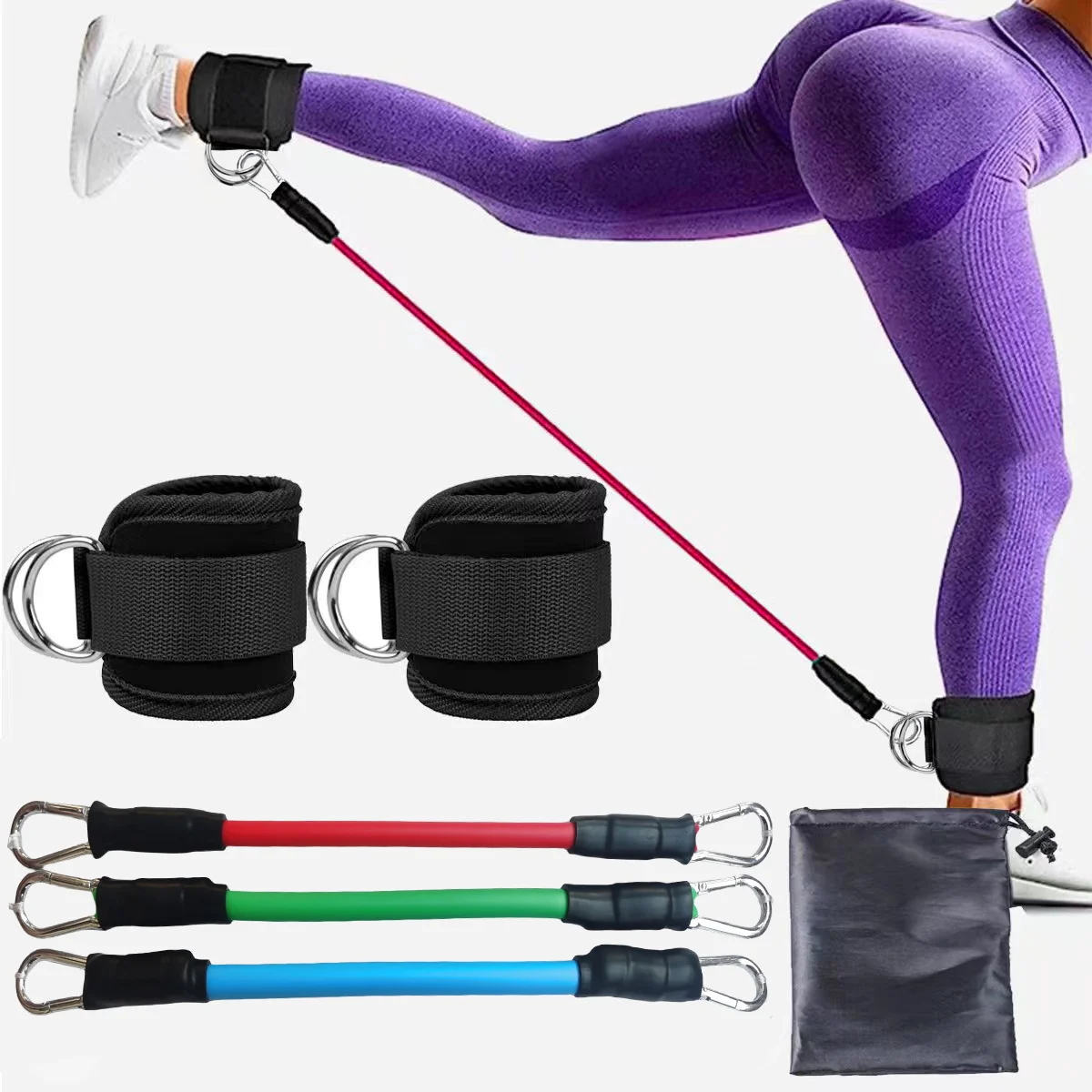 Fitness Gym Accessories Ankle Strap with 2 Buckles Model for Leg Glute product detail 2