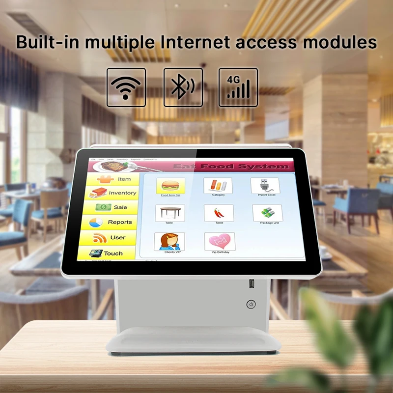 All in One Complete Set Cloud Based Touch Screen Epos Android POS Terminal Cash Register Point of Sale System