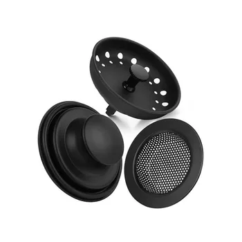 RQYEKDO Filtro Per Scarico Lavello In Acciaio Inox Oro – Maglia Grossa 0,1 Cm, Diametro 11,4 Cm, Bordo Largo 2 Strati, Adatto A Lavelli Standard E Smaltimento Rifiuti, Lavabile In Lavastoviglie