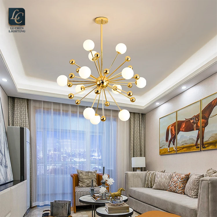 P0037 Modern Glass Bubble Chandelier Luxury Cluster Globe Pendant Lamp for Dining Table Chandelier