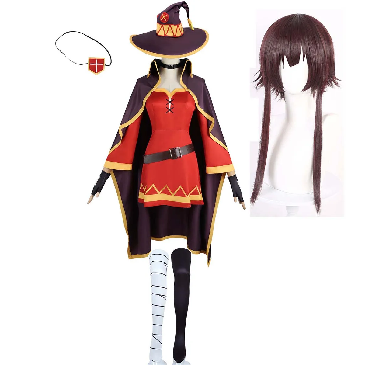 Anime KonoSuba God's Blessing on This Wonderful World Cosplay Megumin Sorceress Dress AOKG-109