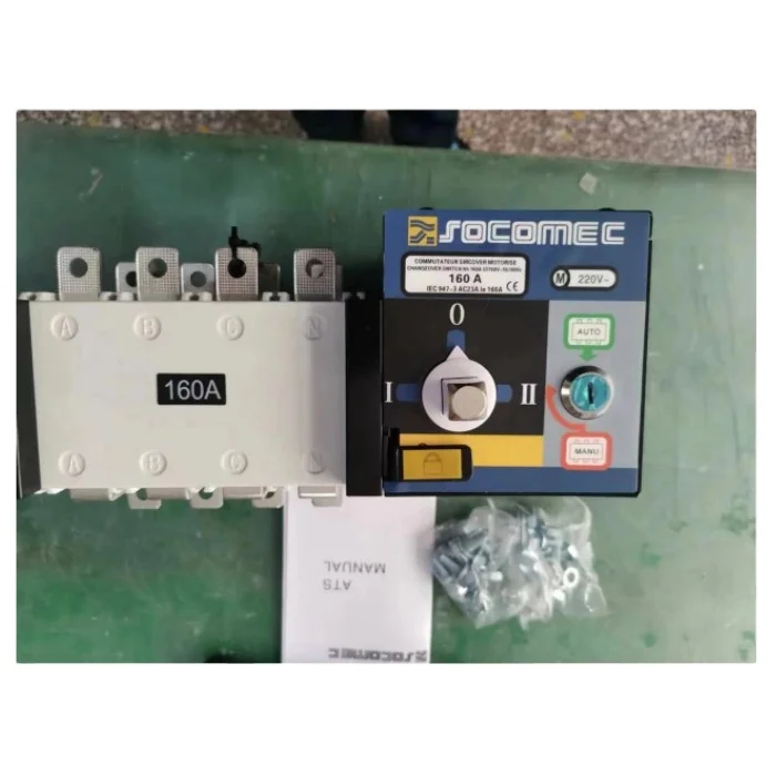 Socomec Automatic Transfer Switch ATS 100A 300A 500A 630A 1600A 3200A 4P Generator Switch