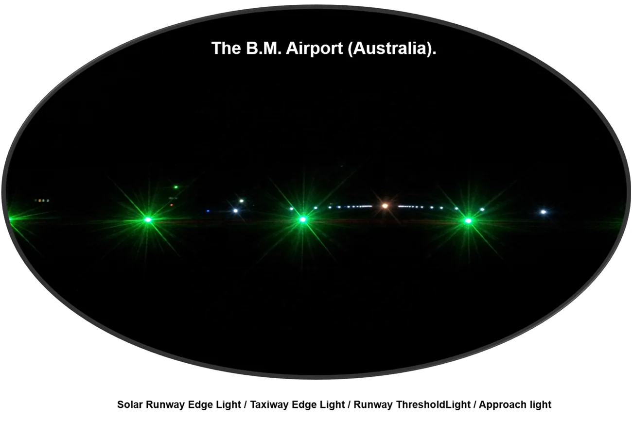 Двойной беспроводной Солнечный светодиодный аэродром аэропорта подиумный пороговый свет