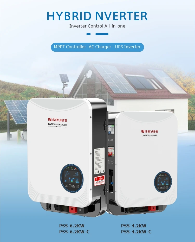 Pure Sine Wave Hybrid MPPT Solar System 500V PV Voltage Single Phase ...