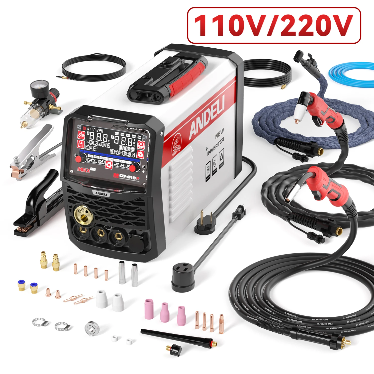 ANDE DDP配送 コロンビア アルゼンチン MCT-416P 4 in 1 MIG TIG CUT 