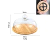 Clear 26cm rotatable