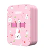 Medium floating back white rabbit