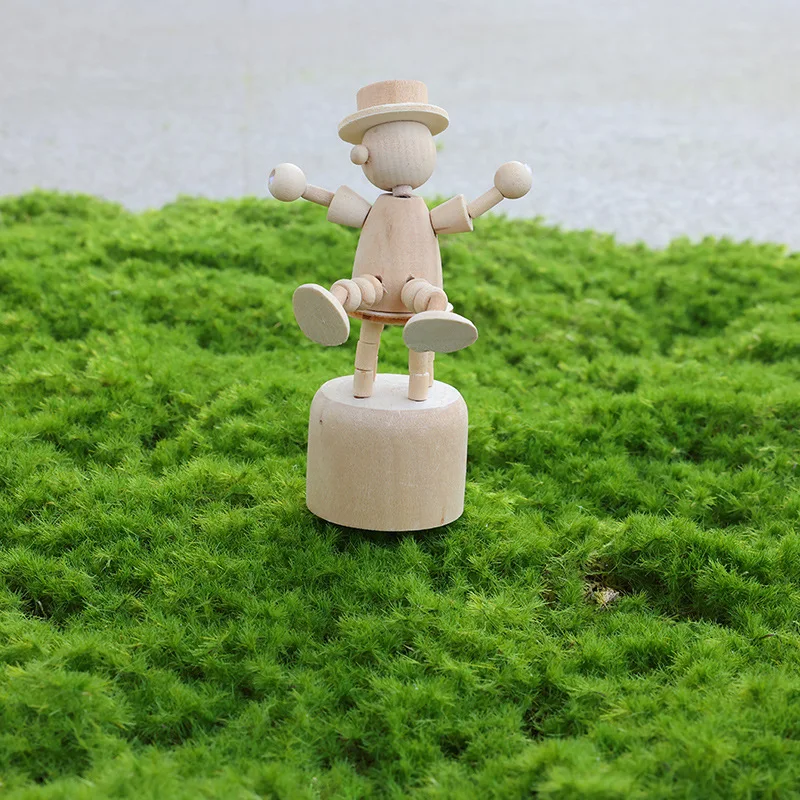 Multisize Artificial Flocking Moss Ornaments Decorative 5 PCS Green Moss for Floral Arrangements Gardens Crafting