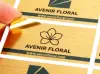 Adhesivo autoadhesivo de oro cepillado
