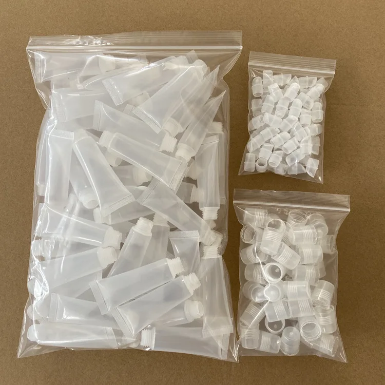 Private Label Logo Empty Squeeze Lip Gloss Tubes 10ml 15ml Lip Gloss