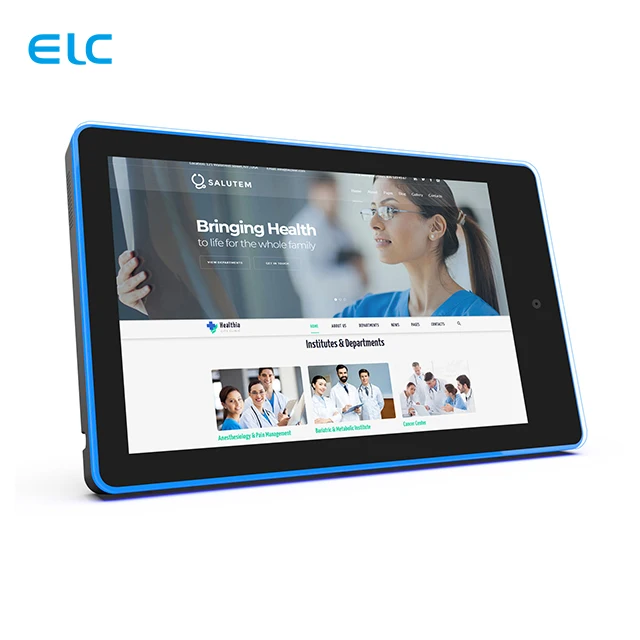 POE Power 10 Inch Capacitive Touch Screen Display Led Light Bar WIFI Android Tablet Pc