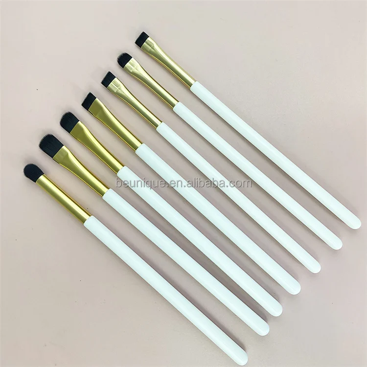 Black Brow Makeup Brush Set Concealer Eyeliner Ultra Thin White Single Private Label Large Flat Concealer Brush For Eyebrows