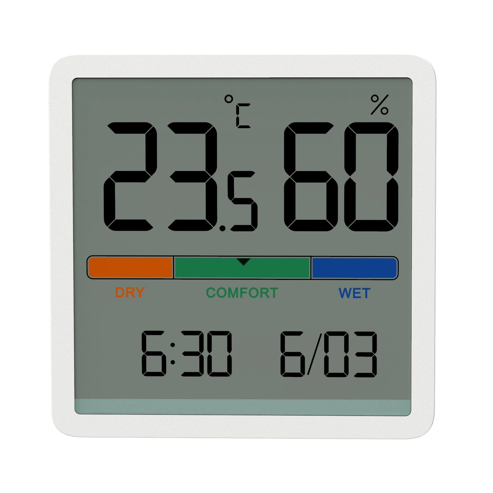 HAPTIME Indoor MINI Plastic Hygrometer Humidity Gauge Digital Thermometer LCD Display Battery Powered Three Months Large Display