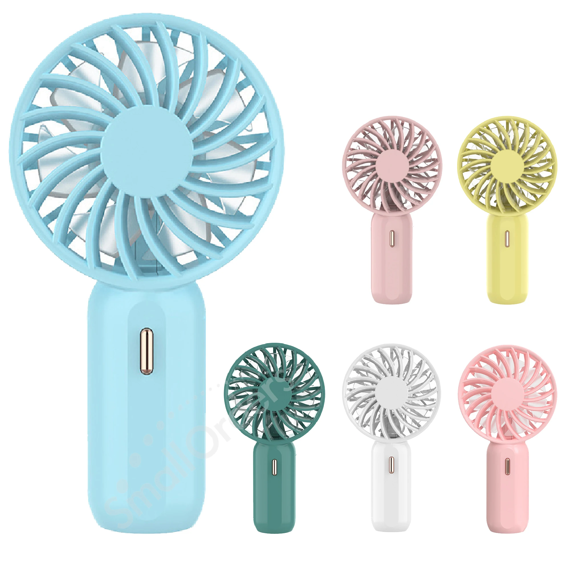 Logo print portable mini small rechargeable gift hand fan