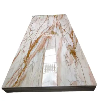 Y Board 4 * 8ft High Class Luxury 3D Pvc Uv Marble Sheet Waterproof Alternative Marble Pvc Panels 2mm 3mm Thickness