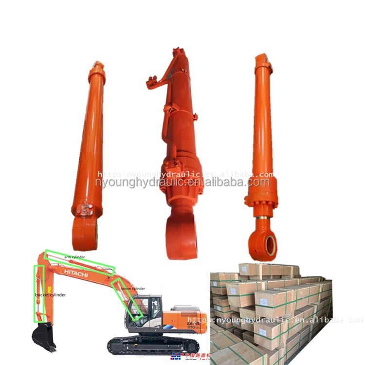 Booms品‼️ ZX200-3 ZX210 Excavator Arm Boom Bucket Piston Hydraulic Cylinder