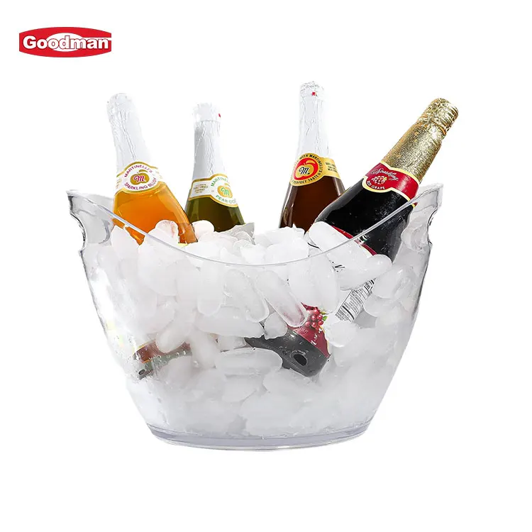 Detachable Alcohol Wine Bottle Cooler  Champagne Plastic Ice Holder Insulated Ice Bucket supplier