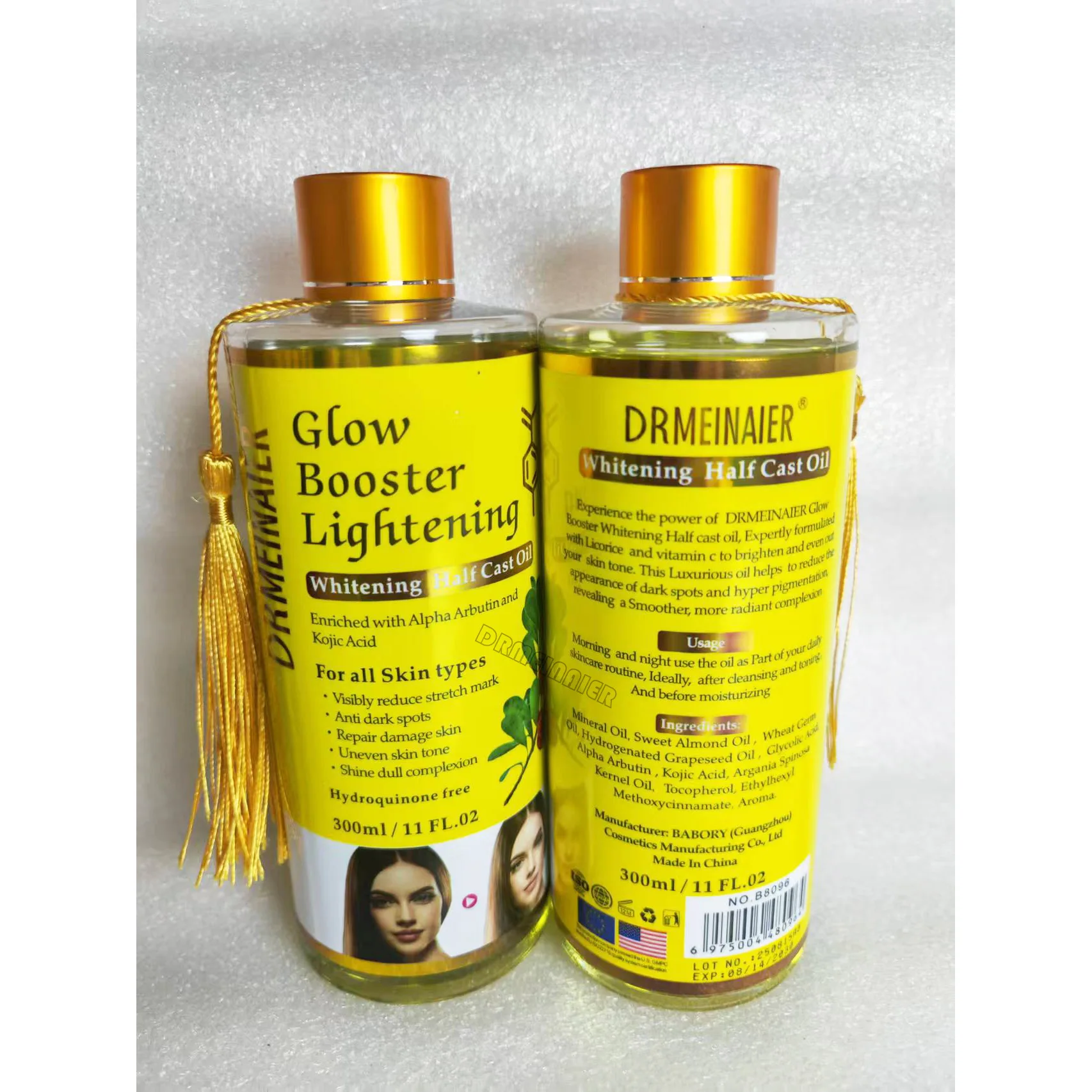 Glowing Booster Lightening Oil Arbutin Kojic Acid and Halfcast Whitening Oil Anti-Aging Facial & Body Moisturizing Essence Oil