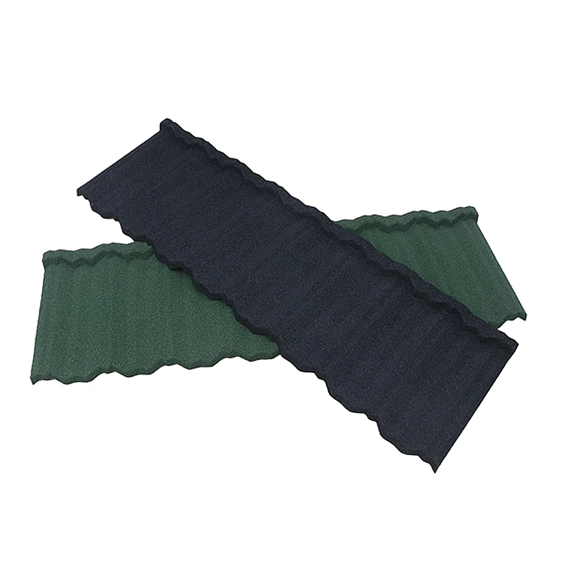 Color Classical Stone Coated Metal Roofing Tile Fireproof House Attractive Stone Coated Metal Roofing Sheet Tile