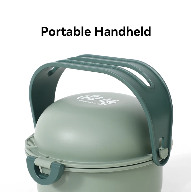 Revolving Pet Outdoor Soaking Bowl for Eating Dog Food Feeding Bowl Portable Tall Multi-purpose Foldable Serving Bowl manufacture