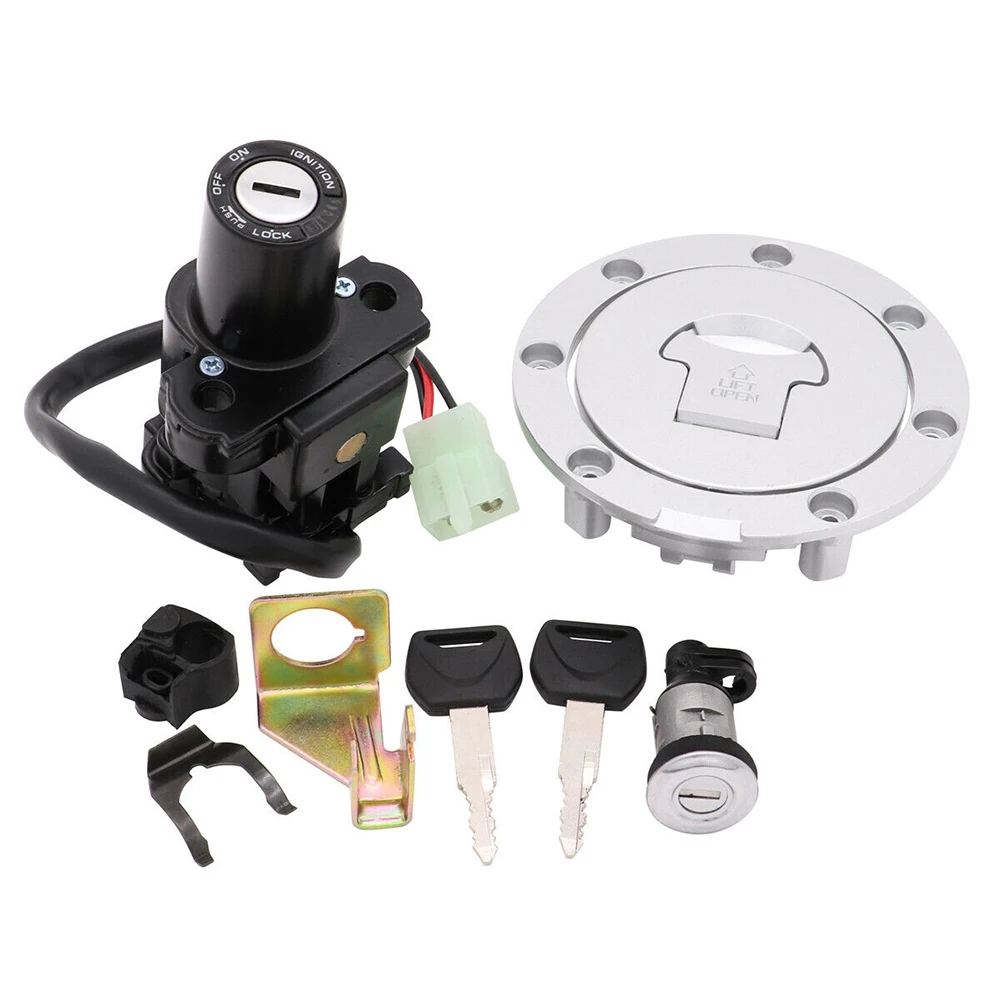 Happy19star Ignition Switch Fuel Cap Seat Lock Key Set For Honda CBR600RR VFR800 VTR1000