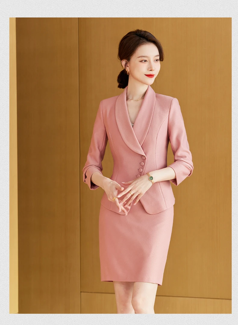 High-Grade Women's Fashion Commuter Tooling Slim Skirt Suit Broadcast Art Test Host Work Uniform