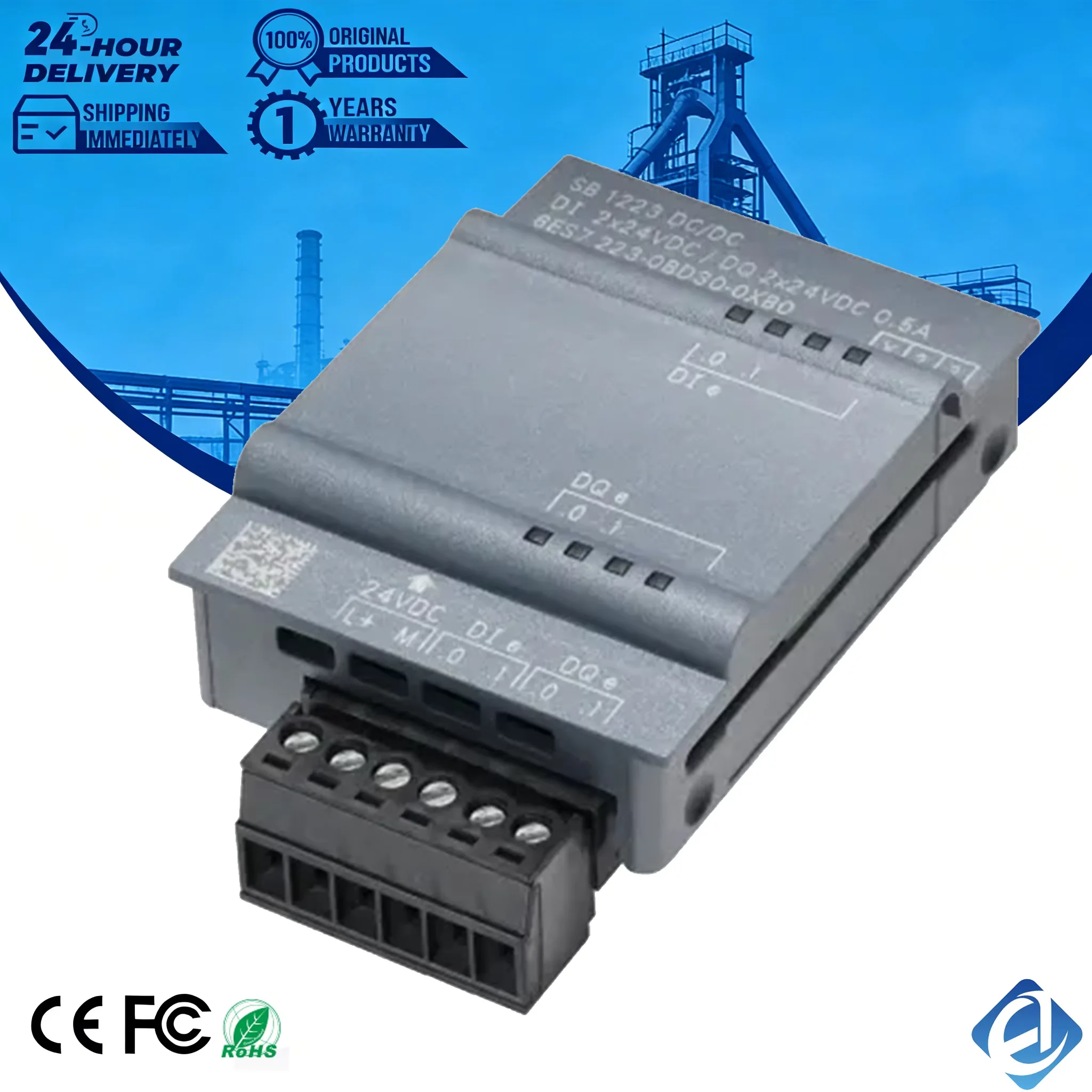 New Original 6ES7223-0BD30-0XB0 6ES7 223-0BD30-0XB0 EPR Compliant CE Certified SIMATIC S7-1200 PLC Programming CPU Module RS485