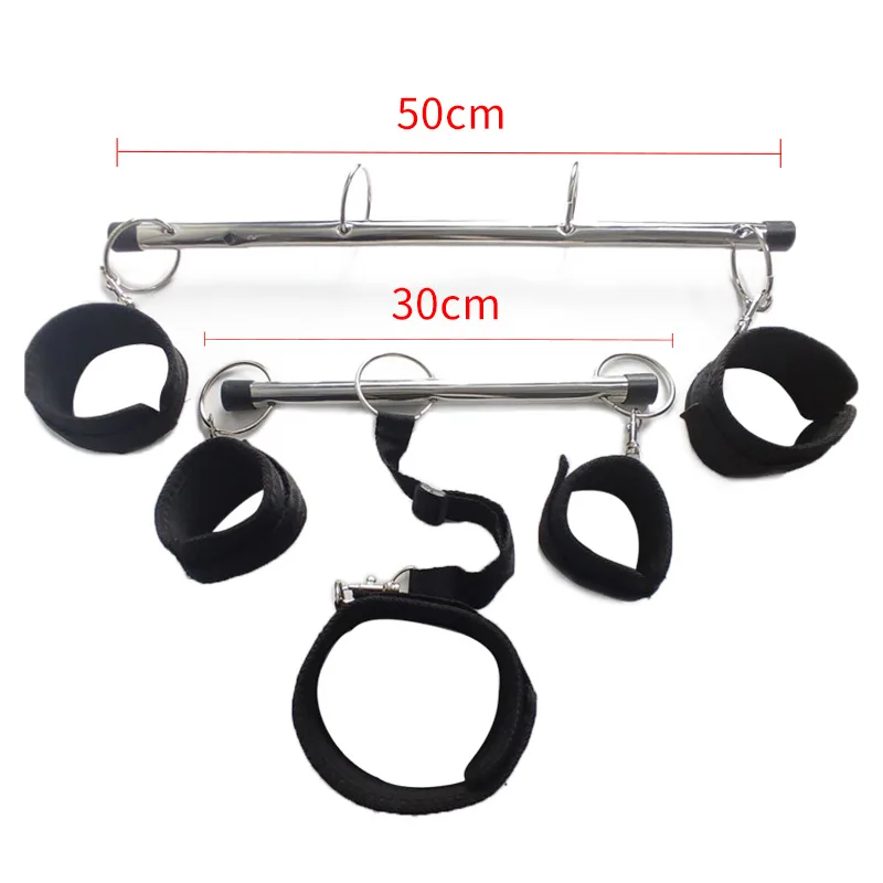 Spreader Bar Set Extendable Sex Toys Restraint BDSM with Hand Wrist Cuffs  Ankle Cuff Aluminum Furniture for Adult Games