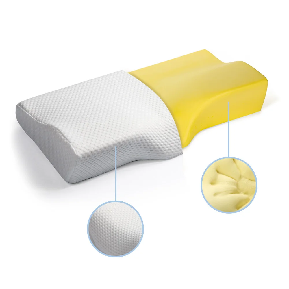 Cervical Neck Support Pain Relief Contour Butterfly Anti Snore Bed Almohadas Kissen Ortopedicas Memory Foam Pillow