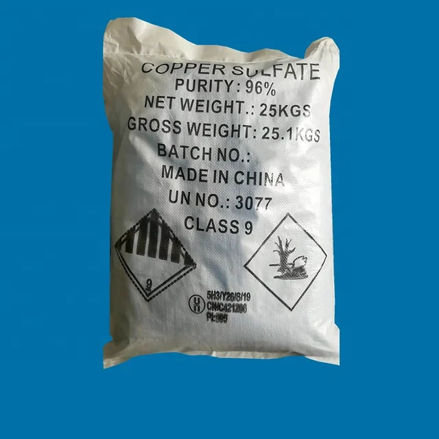 copper sulfate pentahydrate industry grade copper sulphate 96%