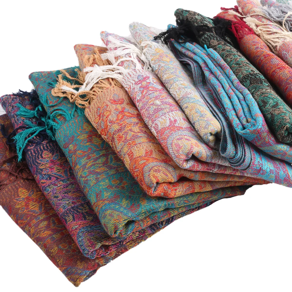 Yiwu Jiaolan Cashmere Pashmina Shawl - Turkey Style Paisley Jacquard
