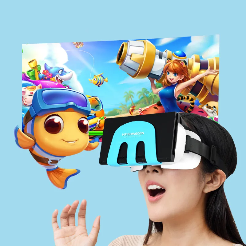 VR SHINECON FOV 100 Degrees Switch VR for 3D Game Toy for Kids 108g Lightweight Mini VR Glasses for Nintendo