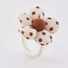 Beige Polka Dot Flower