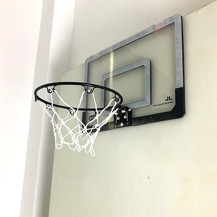 Glow In The Dark Back Board Basket Ball Hoop Home Office Sport Toy Door Mount 
