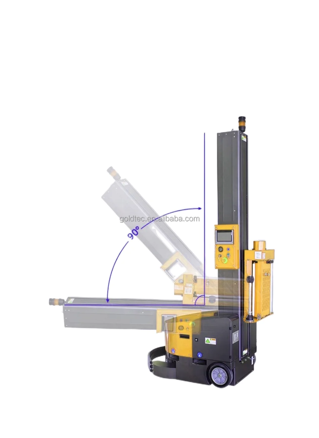 Self Propelled Mobile Robotic Pallet Stretch Wrap Robot Wrapper
