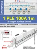 1PLE 100A Cuivre Violet (connexion d'1 mètre pour 22 MCBLE 1P)