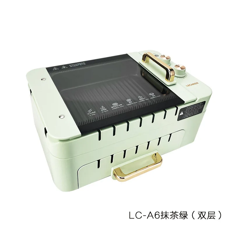 Многофункциональный автоматический вращающийся тостер без ламп электрическая духовка для