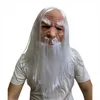 Wizard mask with white hair