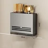 gray Chopstick holder with drip tray (dual-purpose)