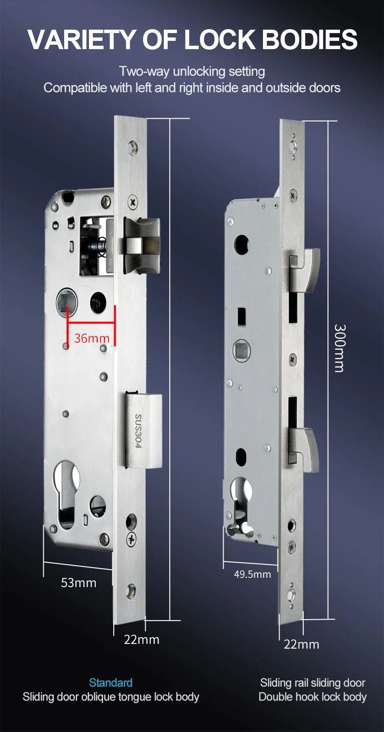 Keyless Entry Door Lock Sliding Gate Keyless Digital Tuya App Smart