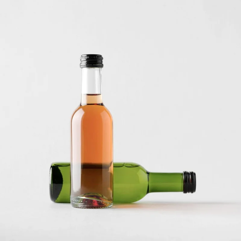 New Transparent Glass Wine Bottle High White Glass Liquor Bottle Ice Wine Bottles For Alcoholic