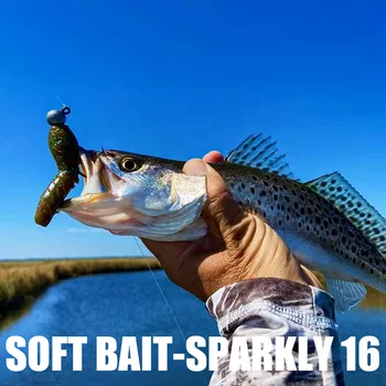 Potato Soft Bait 63cm 8cm Black Pit Bass Fishing Pit Bass Sinking Salt-Added Slow-Sinking Mandarin Fish Soft Worm Lure – Soft Lure – view 4