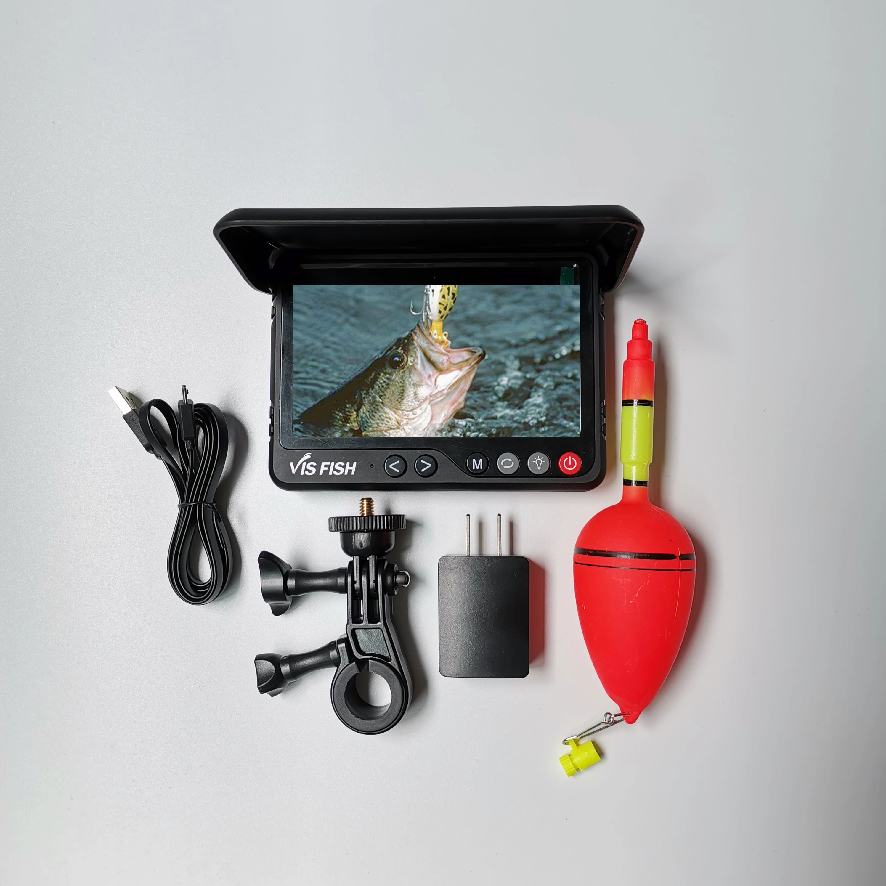 
Underwater Fishing Camera 8000mAh 5inch Monitor 6pcs IR940nm Infrared Video Camera Fish Finder 