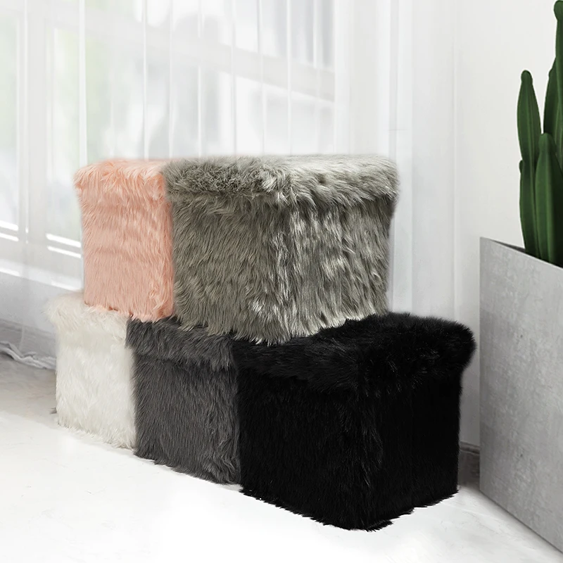 Customized 2021 High Quality Cheap Price Modern Home Furniture Folding Storage Ottoman Stool Cube