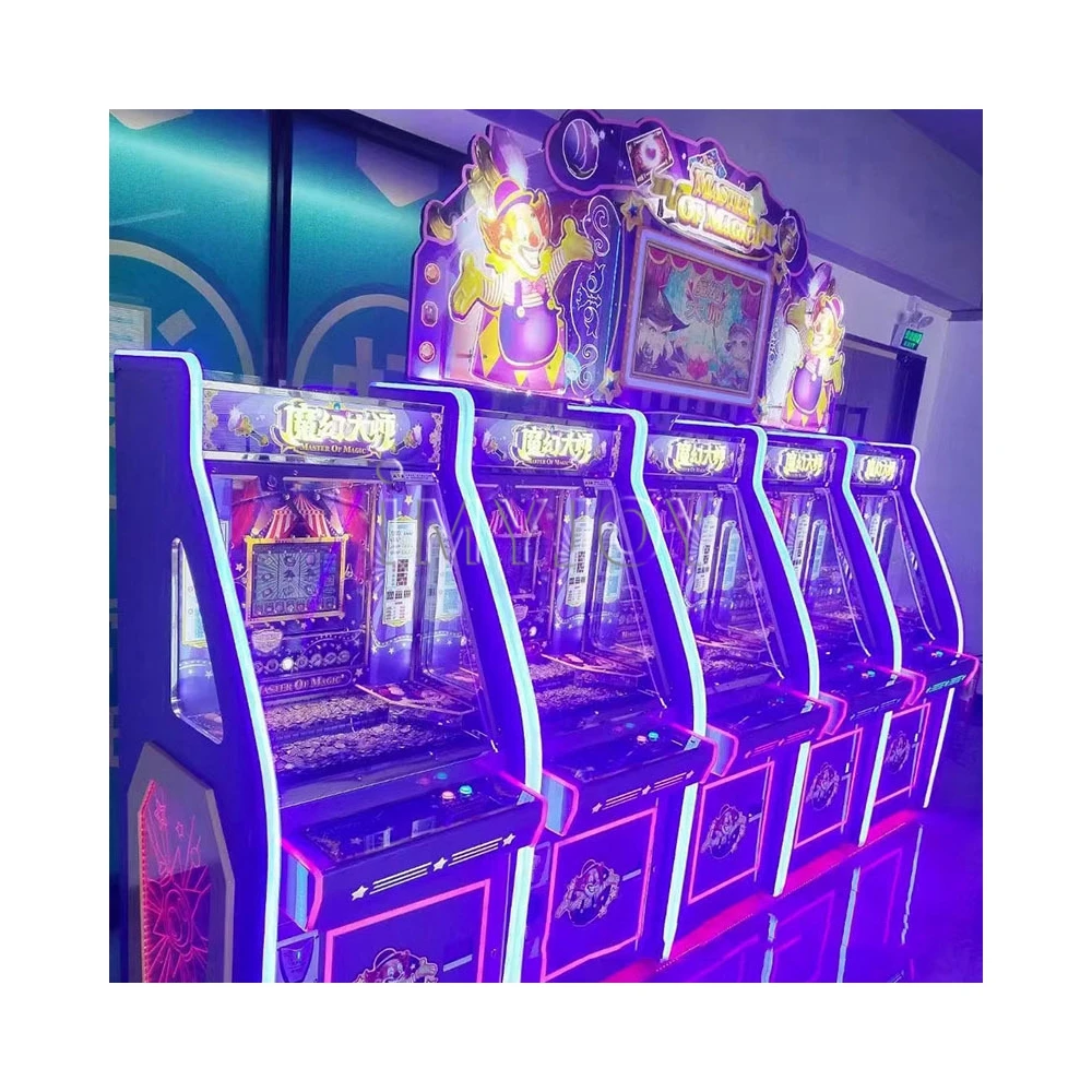 日本で大人気！遊園地・カーニバル向け電子コイン式アーケードゲーム「ラッキーゲーム・クォータープッシャー・コインドーザー・コインプッシャー」