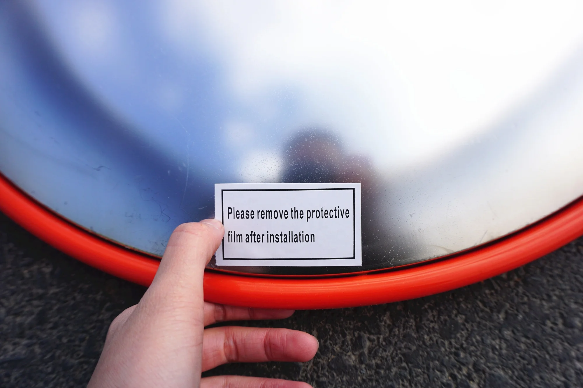 Высокое качество 60 см наружное 24-дюймовое отражающее выпуклое зеркало безопасности дорожного движения