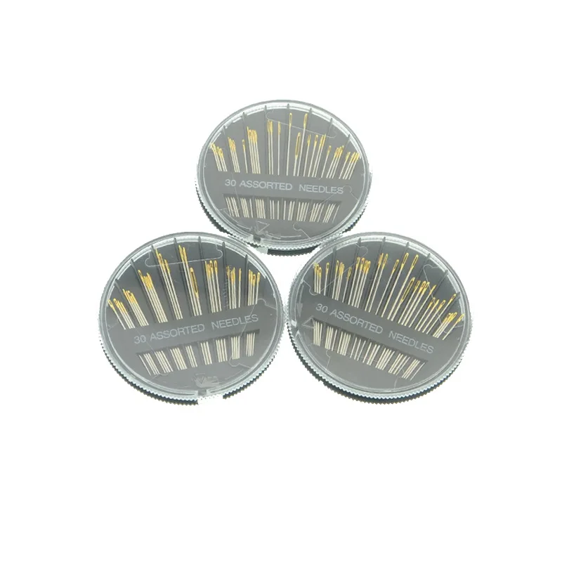 Assorted Strong Golden Eye Hand Sewing Needle with Gold Tail