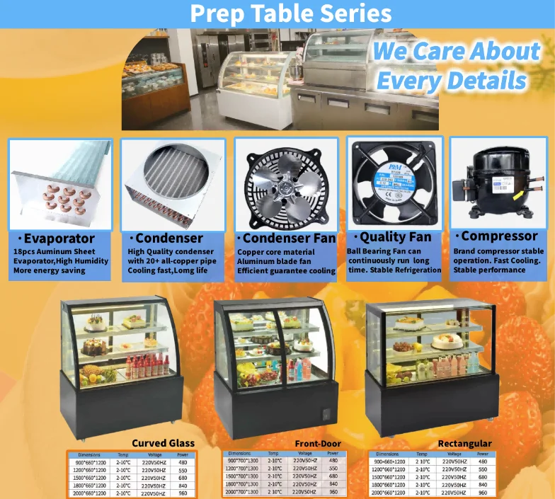 Corner Curved Vitrine square Cake Table Top Cafe Cheese Pastry Produce Lights 160l Inverter Promotional Display Dessert Chiller