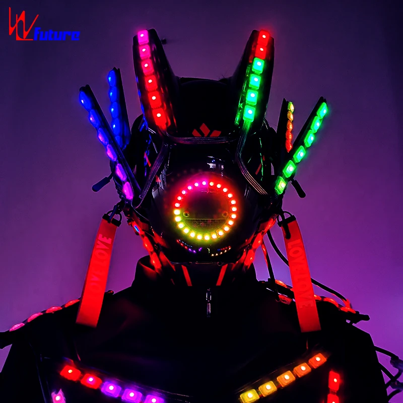 Smart Remote Control Fluorescent Cyberpunk Performance Costume Glowing